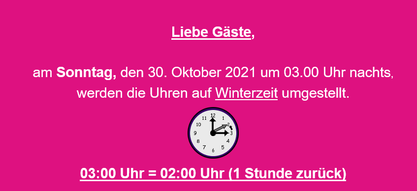 Zeitumstellung