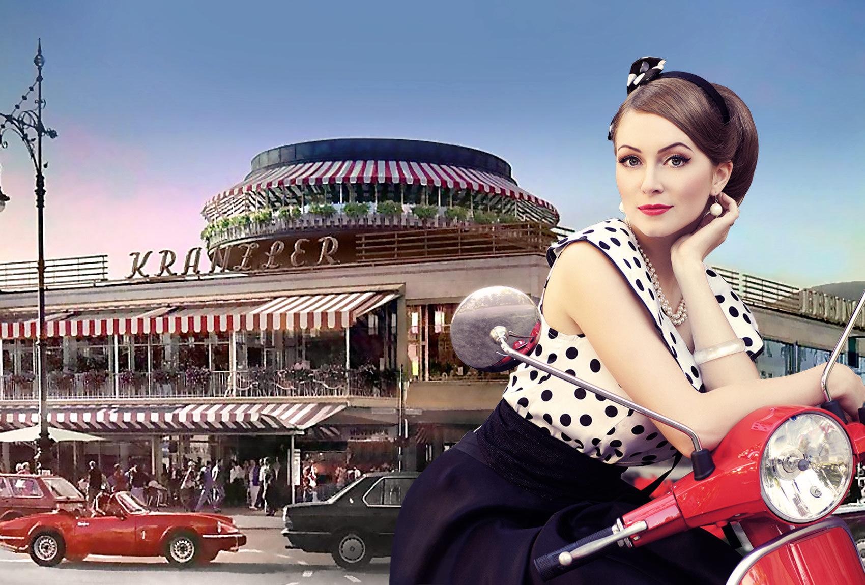 Hollywood Media Filmhotel frontpage with woman